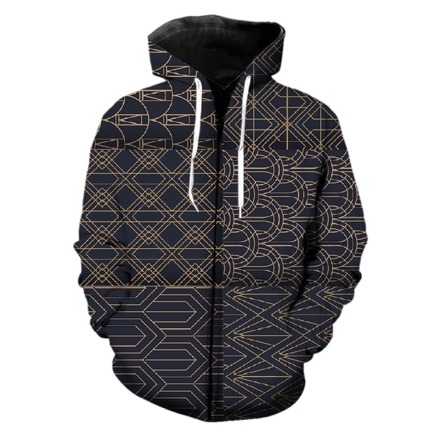 Sudadera con capucha y cremallera con estampado abstracto para hombre, informal, con estampado 3D para adolescentes, gran oferta 2024, sudaderas divertidas Harajuku, camisetas de moda hip hop geniales