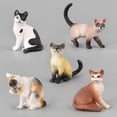 thumbnail image 4 of Chats Mignons Action Figure Simulation Chaton Modèle Ornements Réalistes Animaux Figure Poupée pour Enfants Cadeaux, 4 of 6