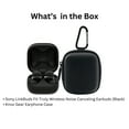 thumbnail image 7 of Sony LinkBuds Fit True Wireless Bluetooth Noise Canceling Earbuds (Black) Bundle with Knox Gear Hard Shell Earbud Case (2 Items), 7 of 7