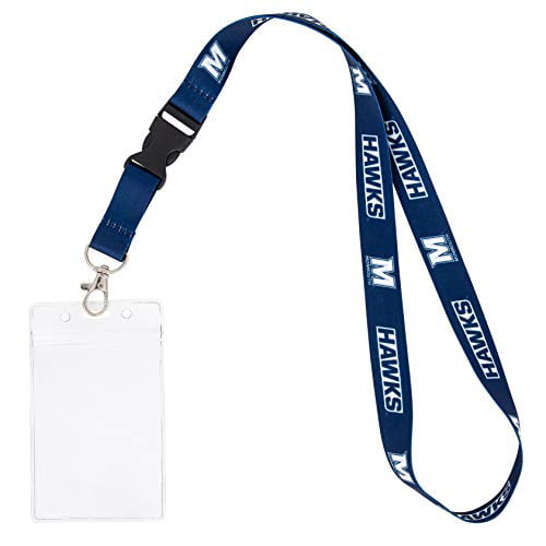 Monmouth University Hawks NCAA Car Keys ID Badge Holder Lanyard Keychain Detachable Breakaway Snap Buckle 