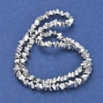 thumbnail image 2 of Electroplate Glass Beads Strands Triangle Silver 4x3.5x2mm Hole: 0.8mm about 113~120pcs/strand 11.02~11.81 inch(28~30cm), 2 of 4