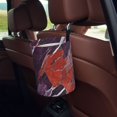 thumbnail image 5 of Round Car Trash Can 7×5.9in Waterproof, Durable, Not Easy To Fade, Easy To Install And Disassemble To Prevent Interior Pollution Mediumvioletred Marble_1, 5 of 7