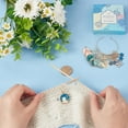 thumbnail image 3 of 1 Box 20Pcs Stitch Markers Crochet Stitch Marker Cute Planet Moon Star Enamel Charms Clip On Removable Lobster Clasp Zipper Pull Charm Locking Knitting Markers for Weaving Sewing Quilting for DIY, 3 of 9