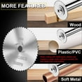 thumbnail image 3 of PVC Pipe Inside Cutter with 1/4Inch Hex , Plumbing Inside Cutter Internal Pipe Cutter, 32MM & 44MM, with Wire Saw,Silver, 3 of 7