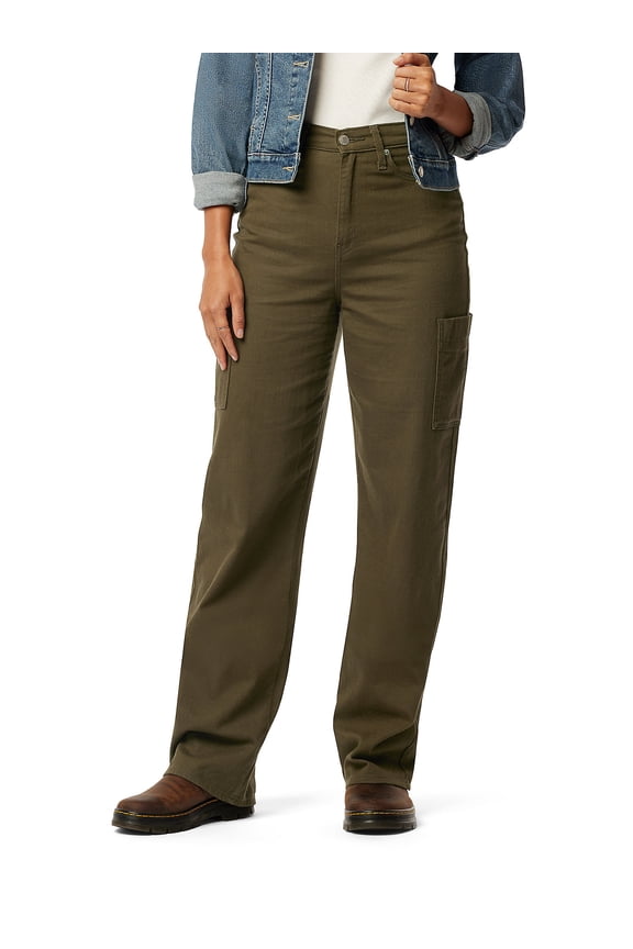 Women's and Women's Plus Heritage High Rise Utility Loose Straight Jean, Sizes 0-14