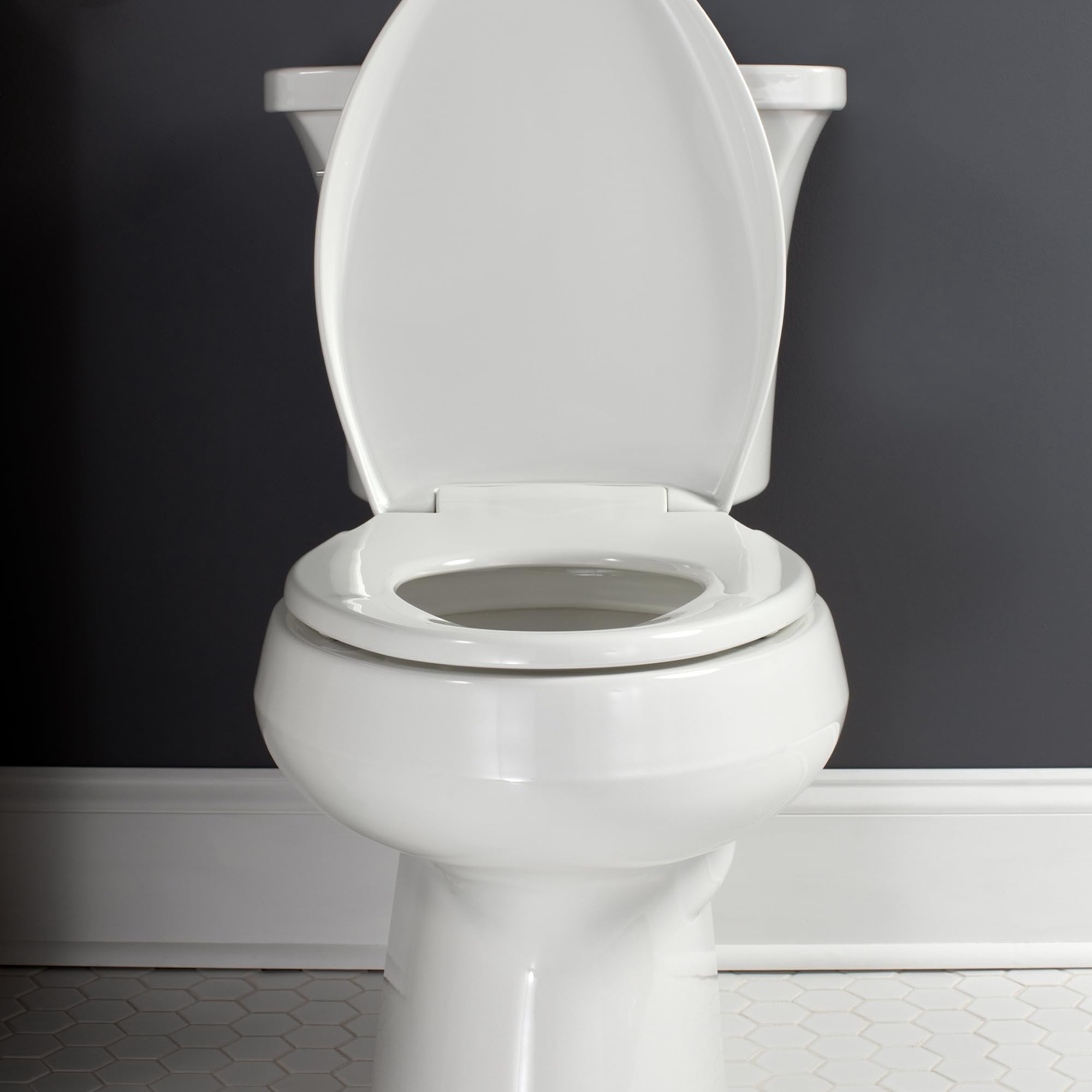 Affinity Elongated Closed Front Toilet Seat In Almond