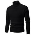 thumbnail image 1 of Chandail Col Roulé pour Hommes, Chandail Ample en Tricot, Design Floral Décontracté, Confortable pour l'Hiver, 1 of 4