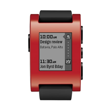 NEW Pebble SmartWatch Bluetooth For Apple & Android Devices Water Resistant Rechargeable