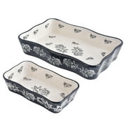 Baking Dish Casserole Dish 13x9 Lasagna Pan Bakeware Sets Ceramic Baking Dish Black