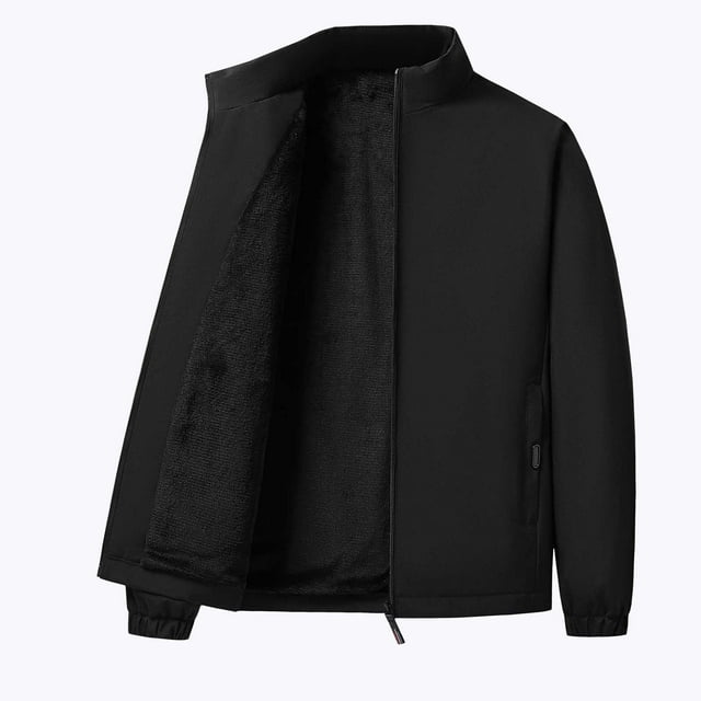 JHLZHS Workout Jacket Men's Jacket Fall Winter Thicken Windbreakers Jackets Padded Coats Plaid Jacket Men 078