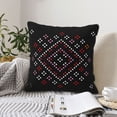 thumbnail image 2 of DouZhe Velvet Decorative Throw Pillow Covers Set of 2, Soft Square Cushion Cover with Invisible Zipper Abstract Texture Design Printing, 18"x18", 2 of 7