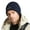 Navy Blue, variant on dianhelloya Warm hat Winter Beanie Elastic Solid Color Double-side Wear Regular Fit Soft Keep Warm Windproof Portable Winter Cycling Hat for Daily Wear Navy Blue