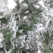 Fraser Hill Farm 7.5-Ft Flocked Mountain Pine Artificial Christmas Tree, FFMP075-0SN