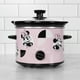 thumbnail image 1 of Olla de cocción lenta de 2 cuartos de galón de Uncanny Brands Disney Minnie Mouse - Pequeño electrodoméstico de cocina, 1 of 5