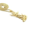 thumbnail image 2 of iJewelry2 Gold-tone Saint Michael Archangel Pendant Rope Chain Necklace 18'', 2 of 3