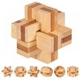 thumbnail image 3 of HLONK EARKAK91550247F-888 Brain Teaser and Educational Games Wood 3D Puzzles, 3 of 4