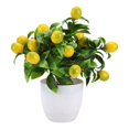 thumbnail image 2 of OUSITAID Artificial Lemon Tree Plant Topiary  Potted Fake Plants Flower Home Party Garden Decoration, 2 of 20
