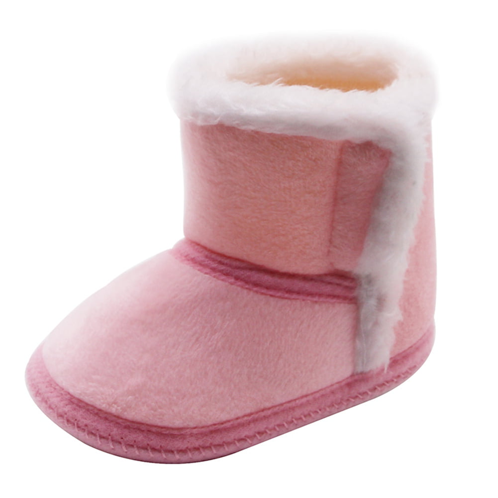 Newborn Toddler Boots Winter First Walkers baby Girls Boys Shoes Soft Fur Snow 
