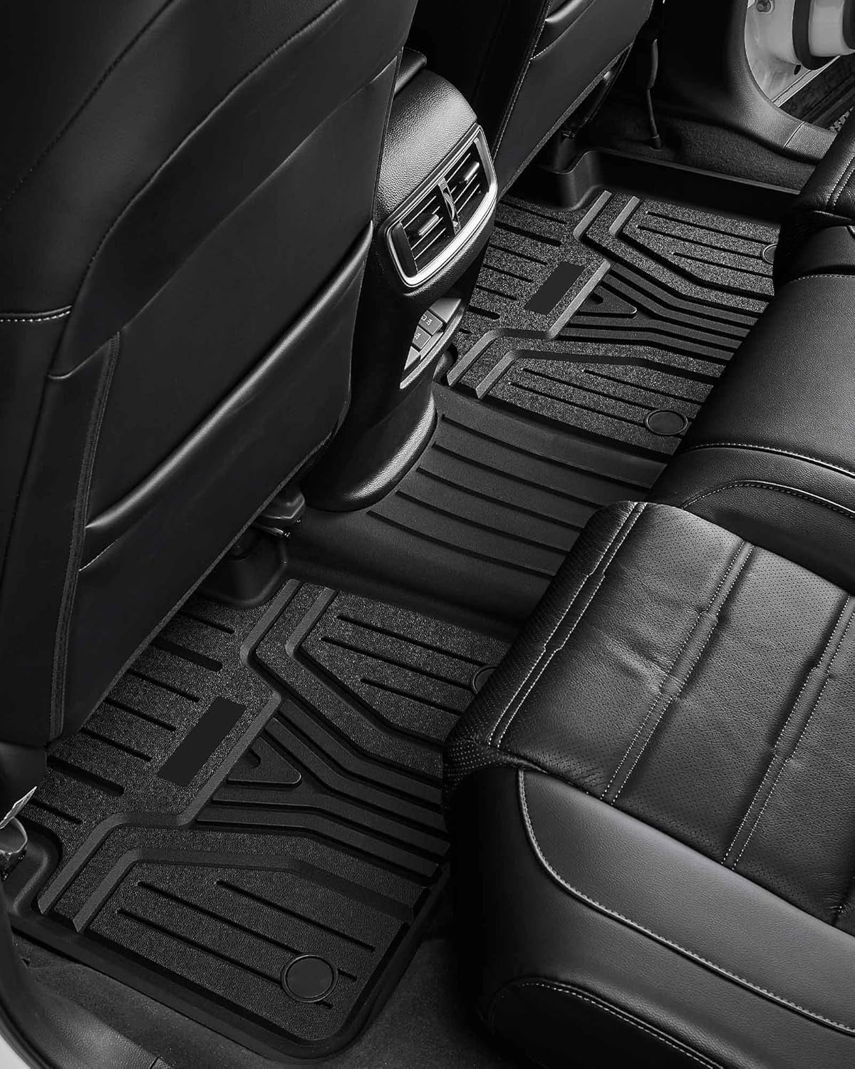 3W Floor Mats & Cargo Liner Fit for Honda CR-V 2023 2024 2025 2026 (Include Hybrid) TPE All Weather,Custom Fit Honda CRV 1st and 2nd Row Floor Liners Set