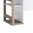 thumbnail image 3 of 47 Inch Serving Cabinet Buffet Sideboard Console, 4 Shelves, White, Gray, 3 of 5
