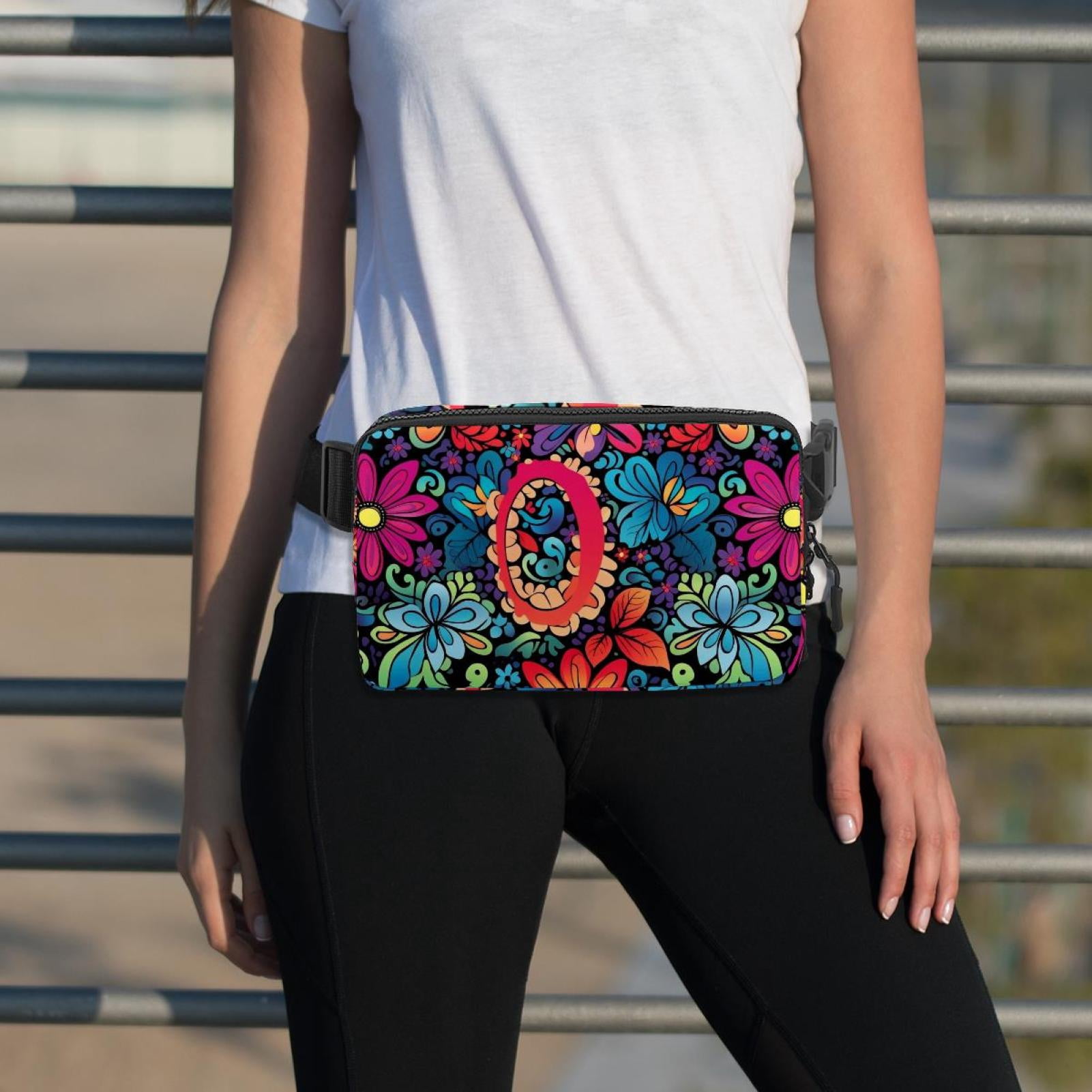 Peace Symbol Money Belt Waist Bag Fanny Pack - Lightweight Adjustable with Extension Strap Unisex