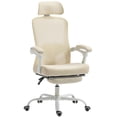 thumbnail image 1 of CoSoTower Ergonomic Office Chair, Mesh Reclining Desk Chair with Adjustable Lumbar Support, Headrest, Beige, 1 of 7