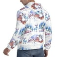 thumbnail image 6 of Goofa Snowy Cottage Holiday Scene for Men's Hooded Sweatshirt - Lightweight Pullover Hoodie with Kangaroo Pocket, Perfect for Everyday Wear-X-Large, 6 of 7