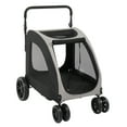 thumbnail image 2 of UBesGoo Foldable Dog Wagon with 4 Wheels,Dog Stroller for Medium to Large Dogs,Big Dog Jogger Stroller with Adjustable Handle,Grey, 2 of 10