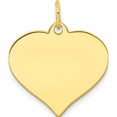 thumbnail image 1 of 10K Yellow Gold .013 Gauge Heart Disc Charm (22 X 19) Made In United States 10xm529/13, 1 of 5