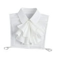 thumbnail image 3 of Collar con rufa blusa blusa media camisa accesorios decorativos elegantes cuello falso elegante, 3 of 8