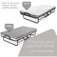thumbnail image 2 of Milliard Twin Steel Folding Bed with Luxurious Memory Foam, 2 of 8