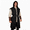 Black, variant on Mens Renaissance Hooded Tunic Sleeveless Medieval Waistcoat Viking LARP Assassin Style Costume Outerwear Long Vest