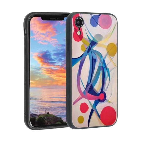 Abstract11-3 Phone Case, Degined for iPhone XR Case Men Women, Flexible Silicone Shockproof Case for iPhone XR
