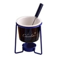 thumbnail image 3 of Olla para fondue de chocolate con calentador de tenedor, calentador de queso, electrodomésticos de cocina, vela de té Azul, 3 of 9