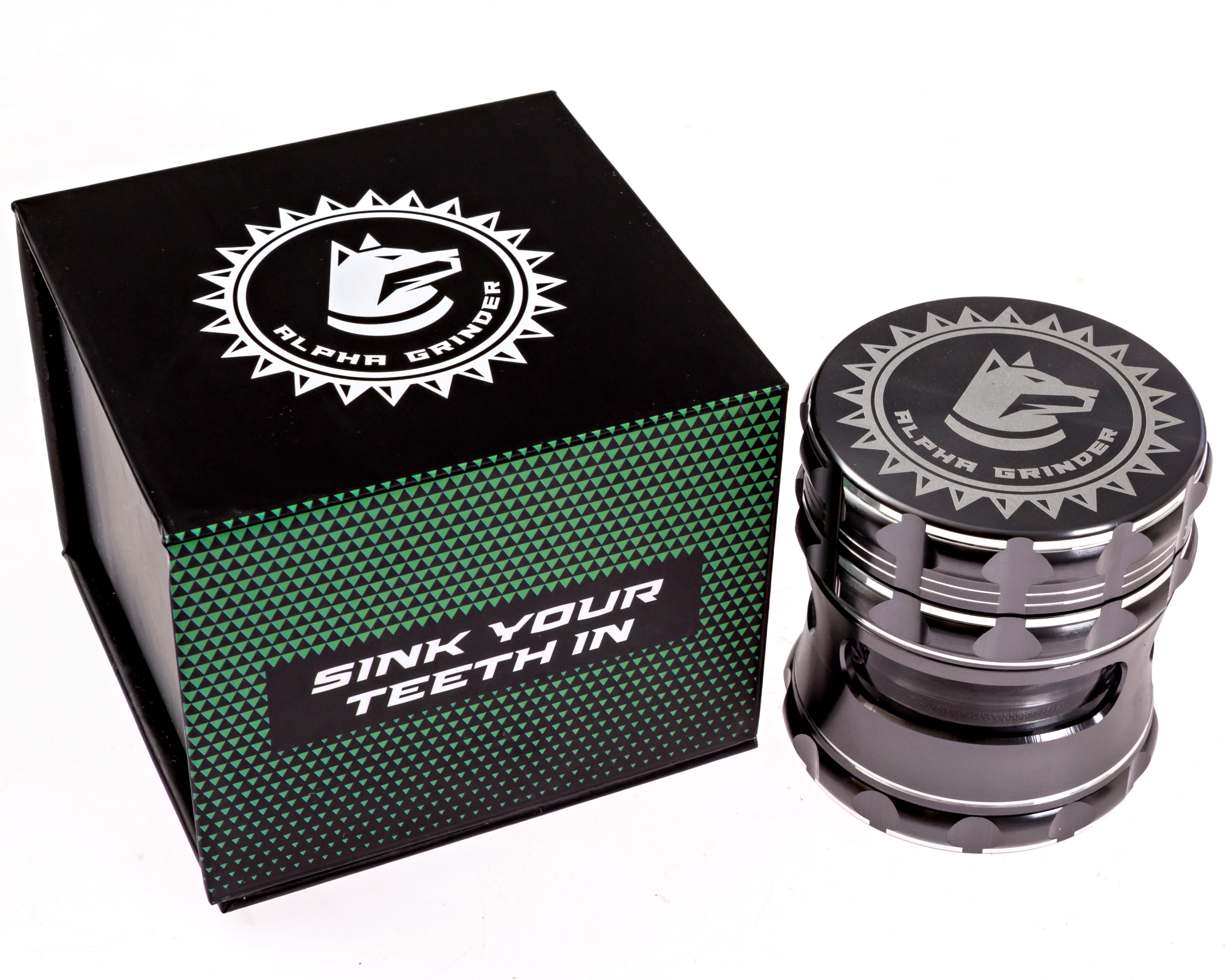 New! Premium Spice Herb Grinder, Large 5 Piece Set with Pollen Catcher