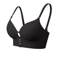 thumbnail image 4 of iHPH7 Low Back Bras for Women Push Up Deep V Neck Backless Bra, Front Closure Low Cut Multiway Bra Lifting Bralette Black 34, 4 of 9
