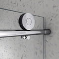 thumbnail image 4 of 76"H Frameless Sliding Door,Shower Door with Stainless Steel Pulleys&Adjustable Soft Closing Function,Clear Tempered Glass,Chrome, 4 of 6
