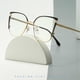 thumbnail image 2 of Blue Light Blocking Glasses with Thin Reflective Lens Square Frame Eyeglasses for Gaming Students, 2 of 4