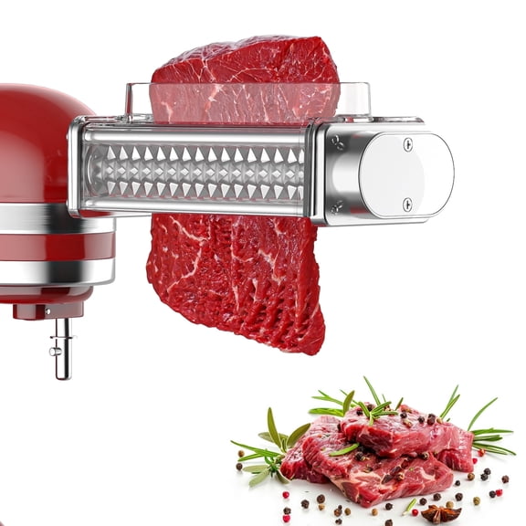 TOCOKEID Meat Tenderizer Attachment for KitchenAid Stand Mixer, Durable Stainless Steel Gears