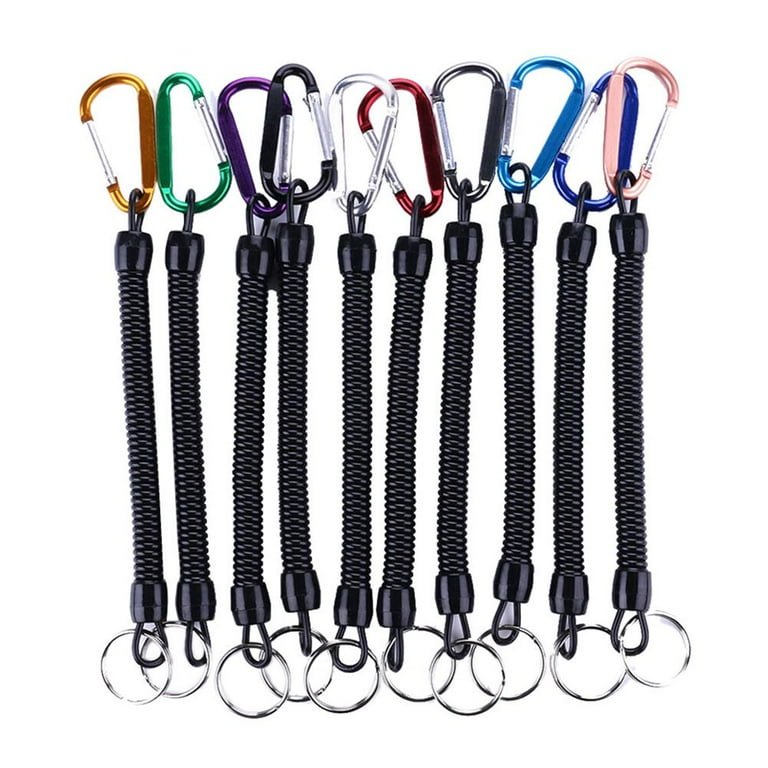 Coiled Fishing Lanyards Boating Prevent Rod Drop Lose Ropes Missed