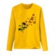 thumbnail image 4 of ICHUANYI Liquidación Camisa de Cuello Redondo de Manga Larga con Estampado de Girasol a la Moda para Mujer Suelta Informal ICHUANYI WER202308247244, 4 of 4