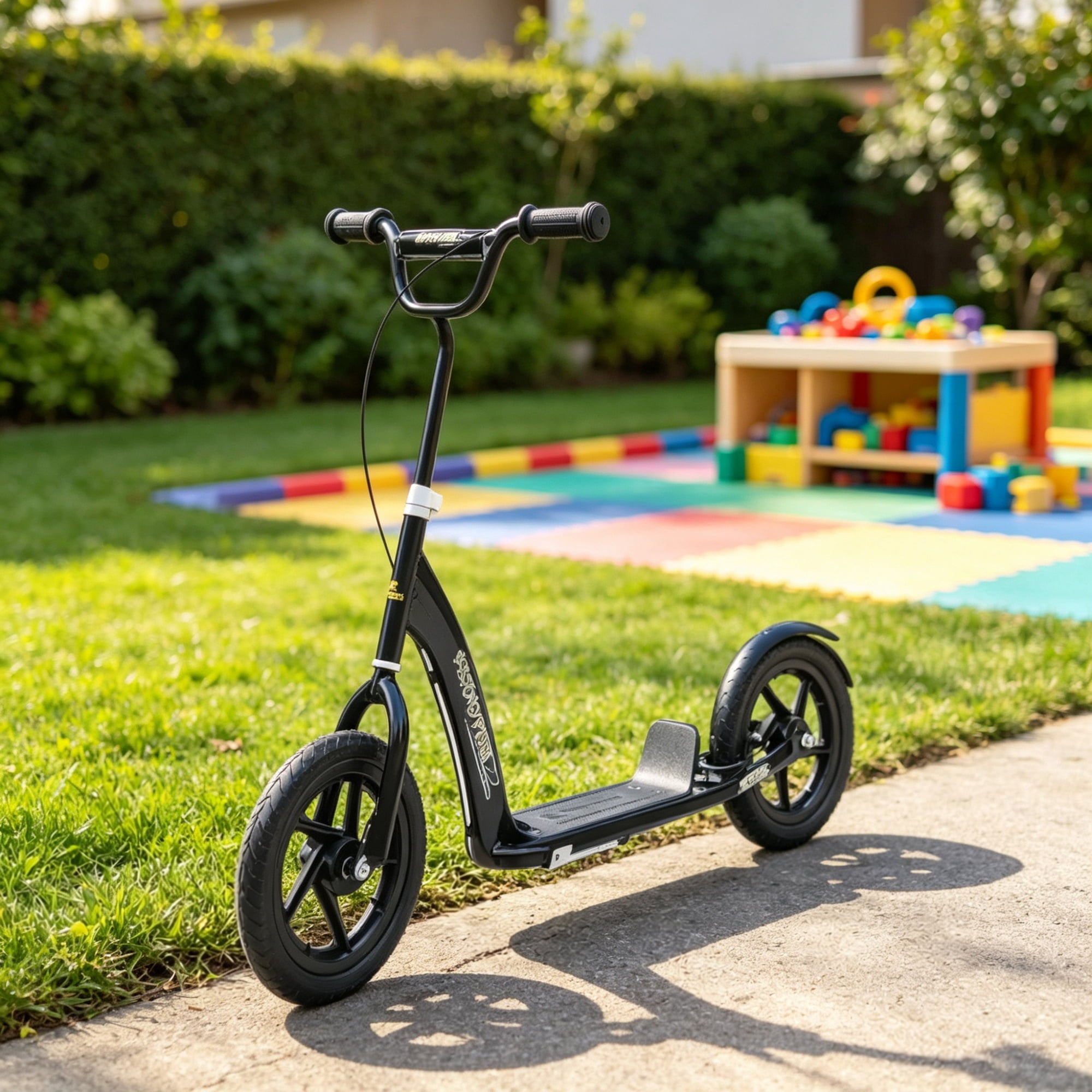 Kids Adjustable Scooter with Rear Brake for Ages 5-12