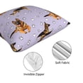 thumbnail image 4 of Throw Pillow Covers, German Shepherd Dog Love Soft Square Pillow Cases with Invisible Zipper for Couch Bed Sofa, Farmhouse Fall Home Decor 20"x20", 4 of 7
