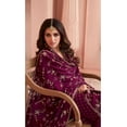 thumbnail image 3 of Pakistani Designer Shalwar Kameez Suits Party Wear Indian Trouser Pant Outfits ( Wine, XXL - 46 ), 3 of 7