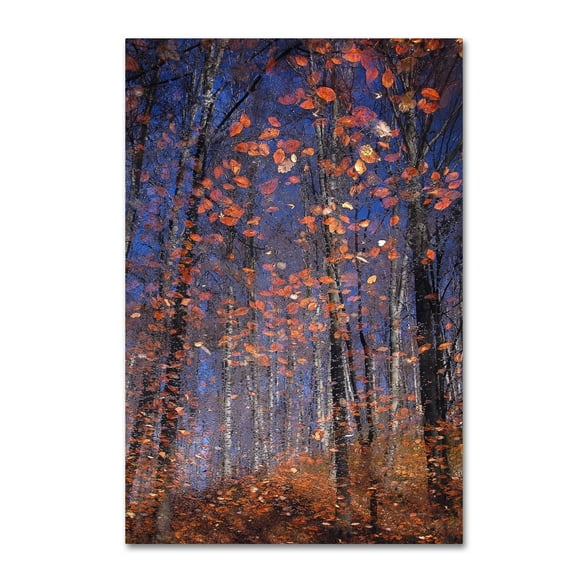 Florentin Vinogradof 'Autumn Leaves' Canvas Art