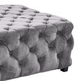 thumbnail image 3 of Armen Living Taurus Contemporary Ottoman in Grey Velvet with Wood Legs, 3 of 3