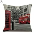 thumbnail image 1 of HEVIRGO Housse de Coussin en Lin avec Motifs de Drapeaux de Londres, 1 of 10