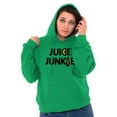 thumbnail image 4 of Juicing Superfood Healthy Lifestyle Unisex Plus Fleece Graphic Hoodie Brisco Brands 2X, 4 of 5