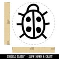 thumbnail image 2 of Cute Ladybug Self-Inking Rubber Stamp Ink Stamper - Pink Ink - Medium 1 Inch, 2 of 7