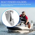 thumbnail image 4 of Marine Boat Fender Hooks Stainless Steel Spring Snap Type Fender Fending Hook Hanger 1 Pcs, 4 of 5